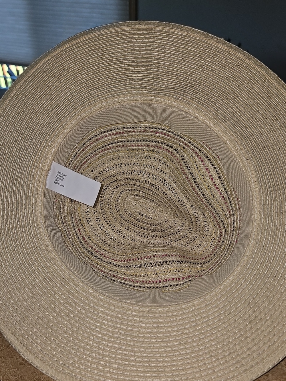Fedora Braided Sun Hat Pink Yellow Braided Band Cream Tan Festival Vacation - Picture 5 of 16